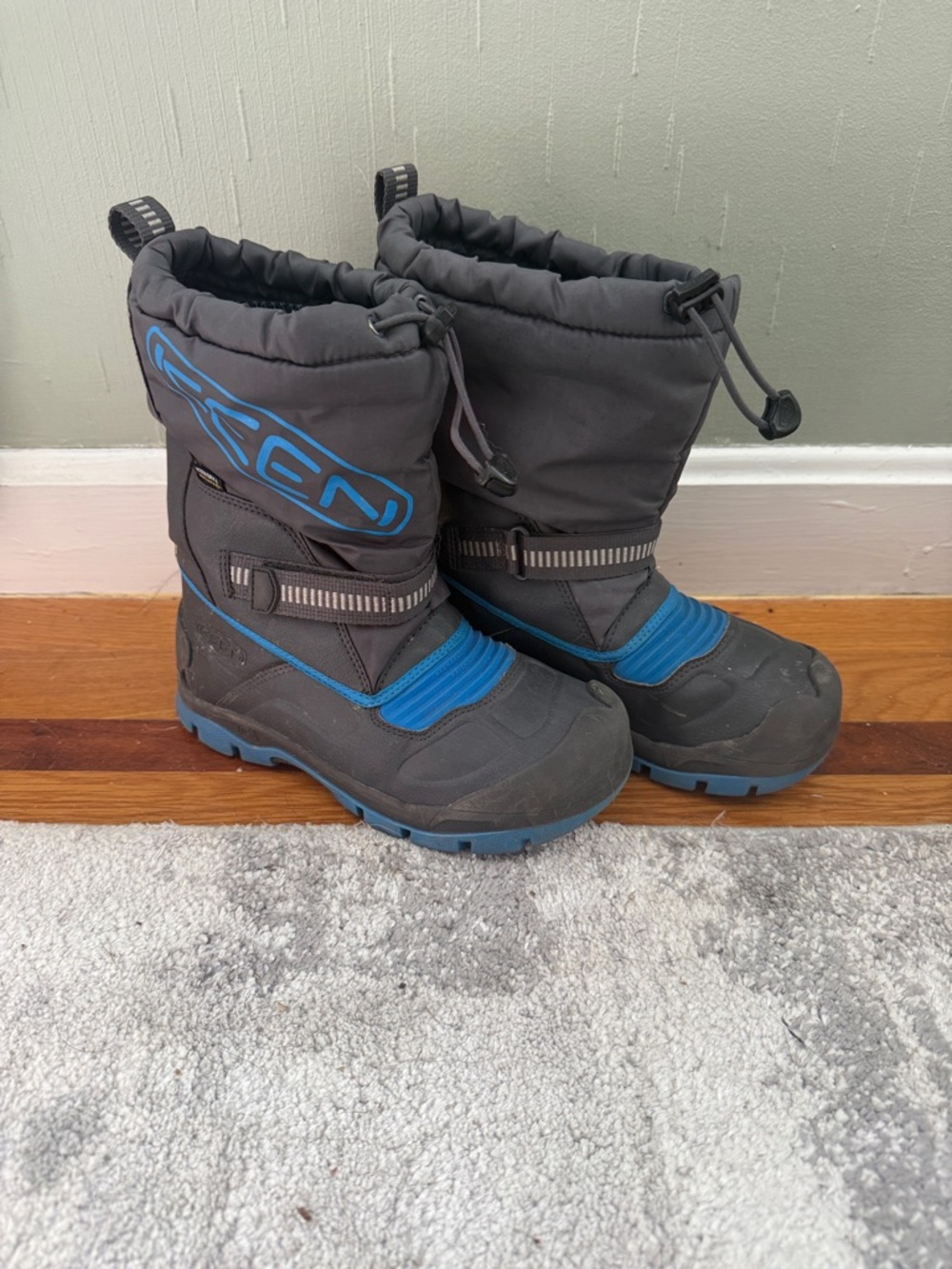 Keen Kids Gray & Blue Winter Snow Boots - Picture 4 of 5